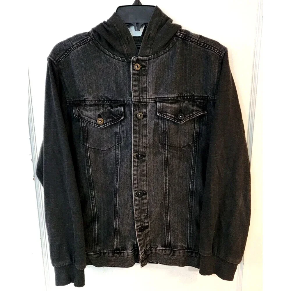 Ring Of Fire Downtown Los Angeles Men Gray Jacket Size L - Picture 7 of 9